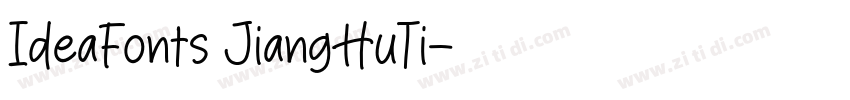 IdeaFonts JiangHuTi字体转换